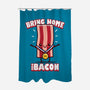 Bring Home The Bacon-None-Polyester-Shower Curtain-Boggs Nicolas