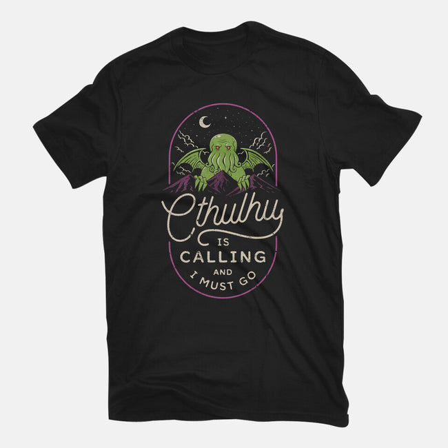 Cthulhu's Calling-Mens-Heavyweight-Tee-dfonseca