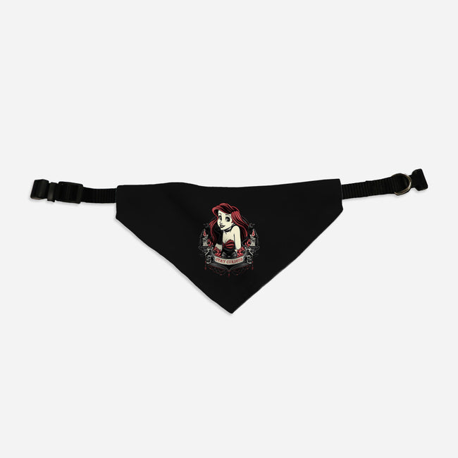 Goth Ariel-Dog-Adjustable-Pet Collar-glitchygorilla