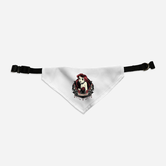 Goth Ariel-Dog-Adjustable-Pet Collar-glitchygorilla