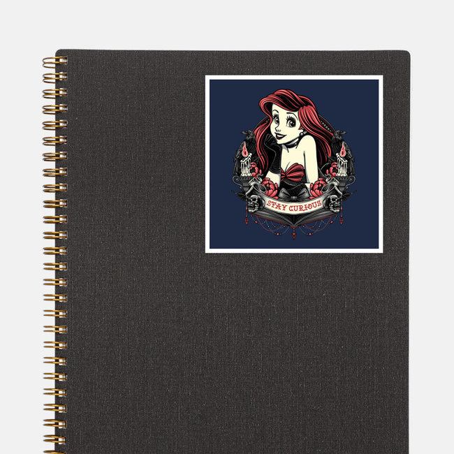 Goth Ariel-None-Glossy-Sticker-glitchygorilla