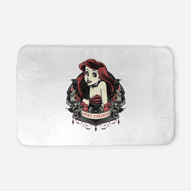 Goth Ariel-None-Memory Foam-Bath Mat-glitchygorilla