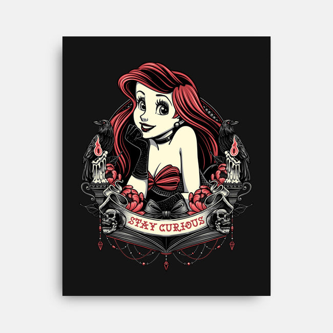 Goth Ariel-None-Stretched-Canvas-glitchygorilla