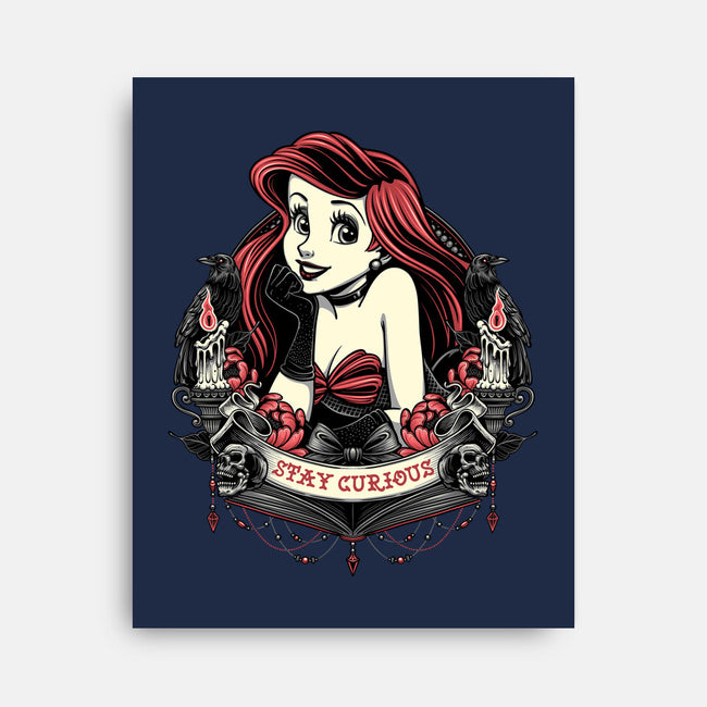 Goth Ariel-None-Stretched-Canvas-glitchygorilla