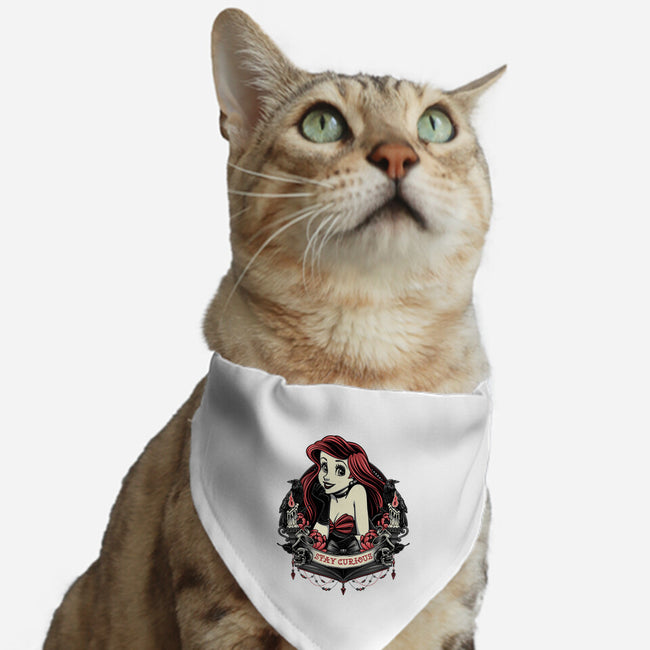 Goth Ariel-Cat-Adjustable-Pet Collar-glitchygorilla