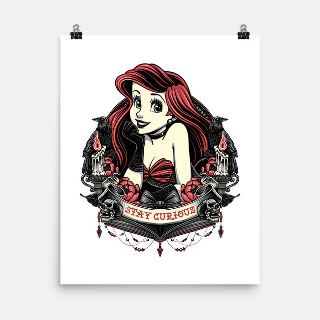 Goth Ariel-None-Matte-Poster-glitchygorilla