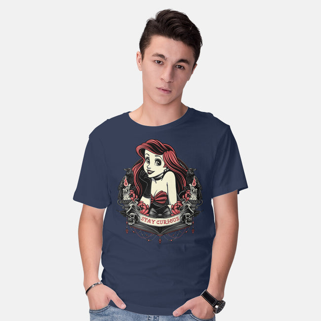 Goth Ariel-Mens-Basic-Tee-glitchygorilla