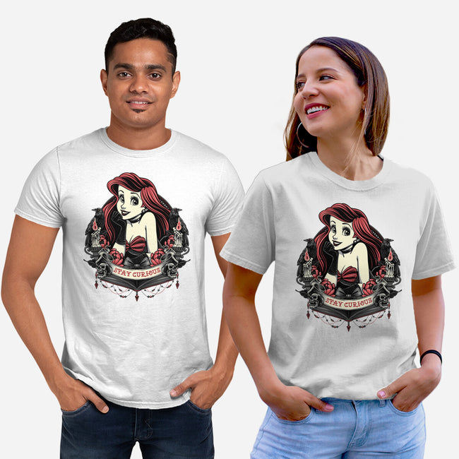 Goth Ariel-Unisex-Basic-Tee-glitchygorilla