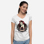 Goth Ariel-Womens-V-Neck-Tee-glitchygorilla