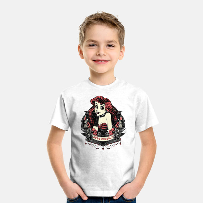 Goth Ariel-Youth-Basic-Tee-glitchygorilla