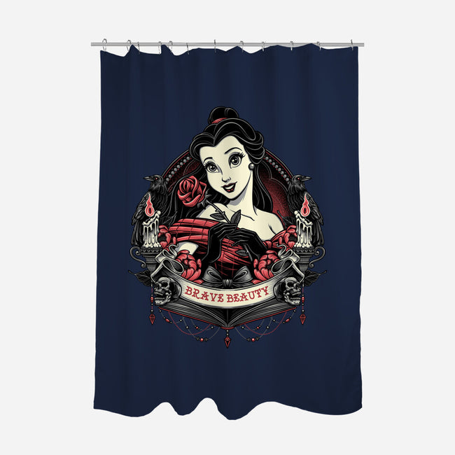 Brave Beauty-None-Polyester-Shower Curtain-glitchygorilla