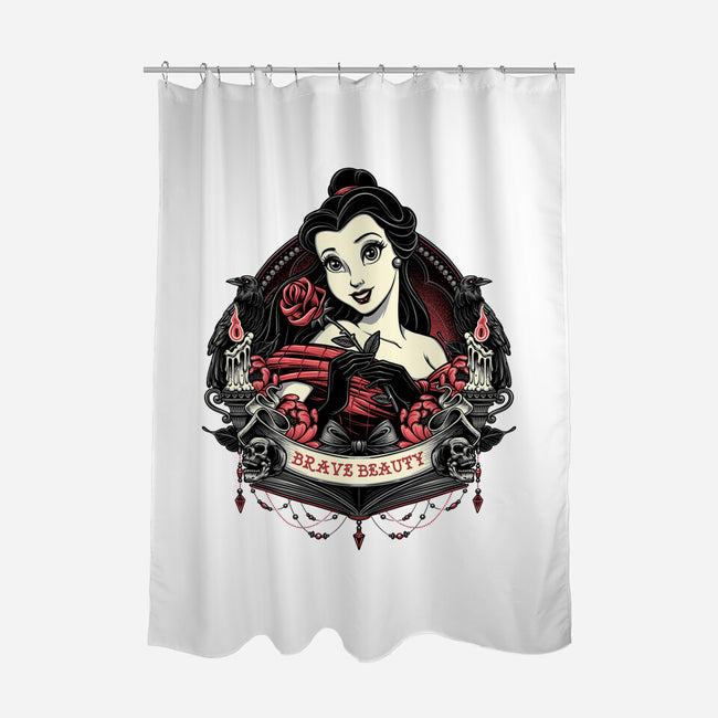 Brave Beauty-None-Polyester-Shower Curtain-glitchygorilla