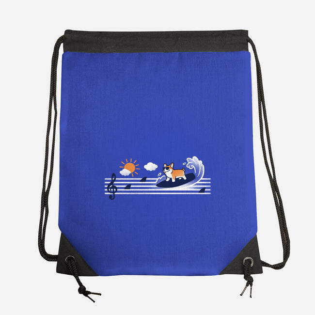 Summer Dog-None-Drawstring-Bag-NemiMakeit