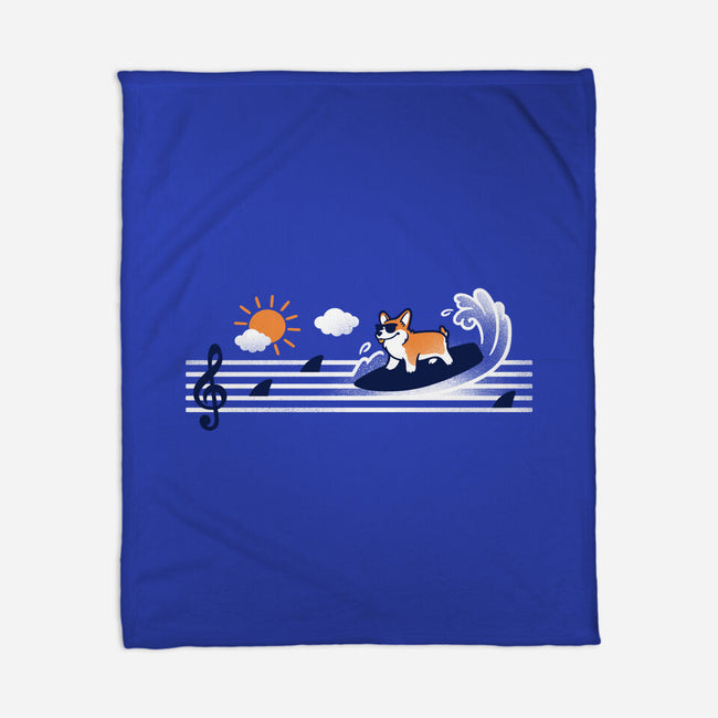 Summer Dog-None-Fleece-Blanket-NemiMakeit