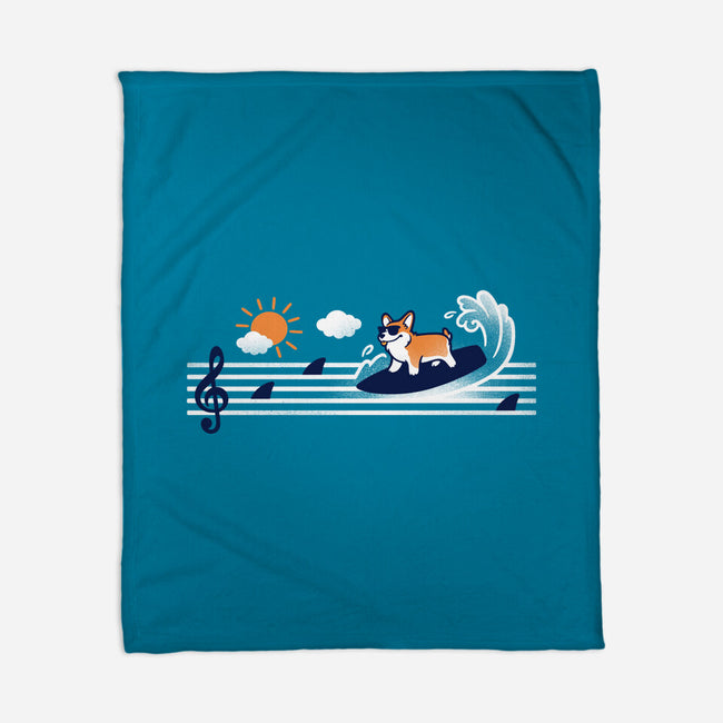 Summer Dog-None-Fleece-Blanket-NemiMakeit