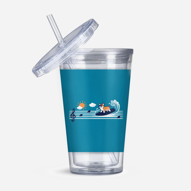 Summer Dog-None-Acrylic Tumbler-Drinkware-NemiMakeit