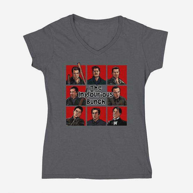 The Inglourious Bunch-Womens-V-Neck-Tee-AndreusD