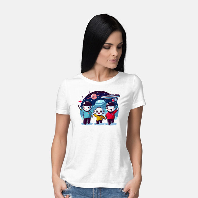 Star Trek Kawaii-Womens-Basic-Tee-Fabricio cabral