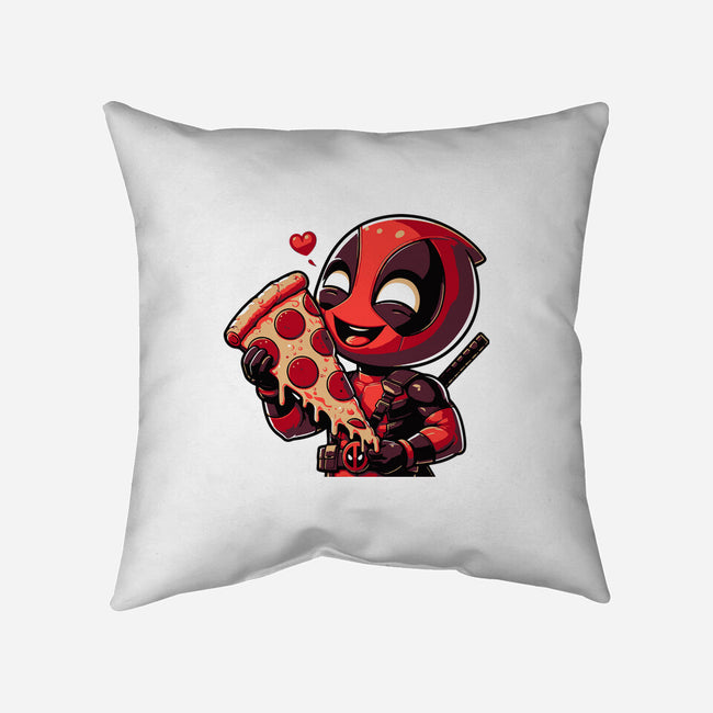 Love Pizza Dead-None-Removable Cover w Insert-Throw Pillow-Fabricio cabral