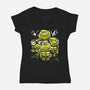 Turtle Tots-Womens-V-Neck-Tee-estudiofitas