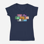 Brick Friends-Womens-V-Neck-Tee-nickzzarto