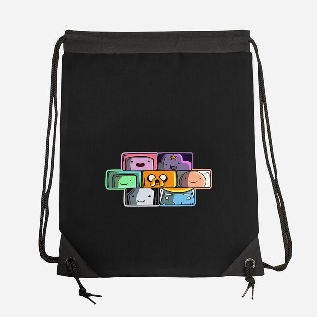 Brick Friends-None-Drawstring-Bag-nickzzarto