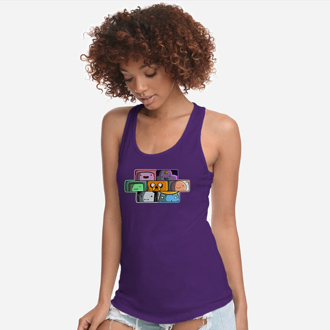 Brick Friends-Womens-Racerback-Tank-nickzzarto