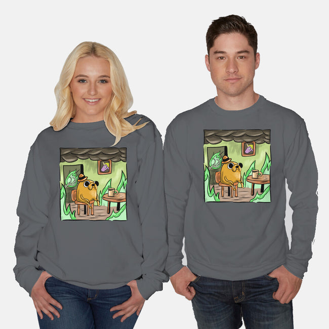 Not Again Lich-Unisex-Crew Neck-Sweatshirt-nickzzarto