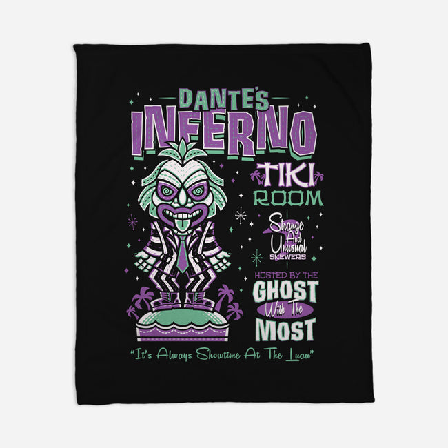 Dante's Inferno Tiki-None-Fleece-Blanket-Nemons