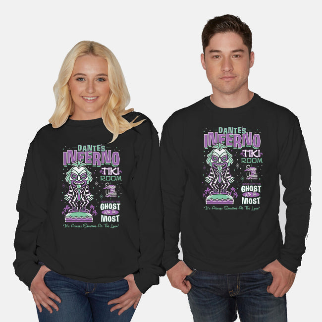 Dante's Inferno Tiki-Unisex-Crew Neck-Sweatshirt-Nemons