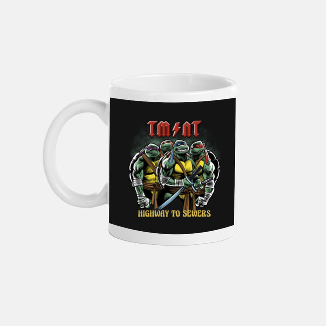 Highway To Sewers-None-Mug-Drinkware-zascanauta