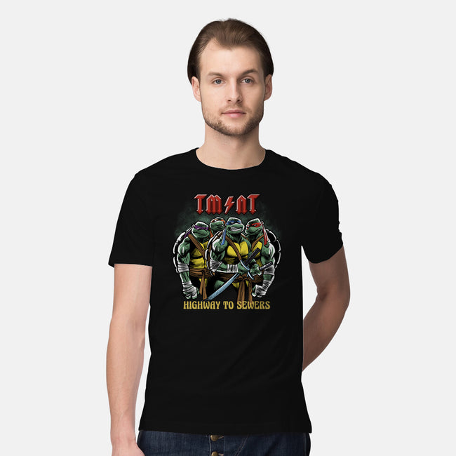 Highway To Sewers-Mens-Premium-Tee-zascanauta