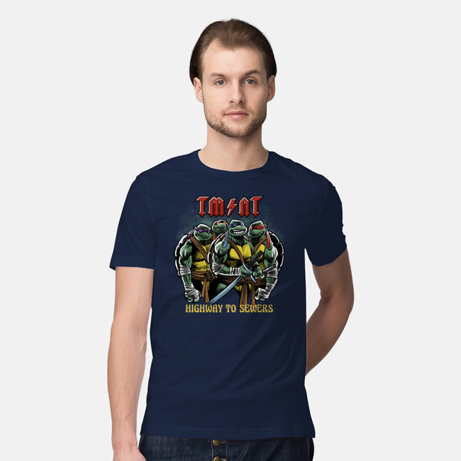 Highway To Sewers-Mens-Premium-Tee-zascanauta