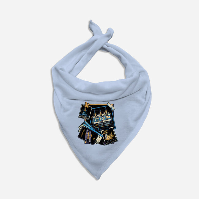 Welcome To Midgar-Dog-Bandana-Pet Collar-glitchygorilla