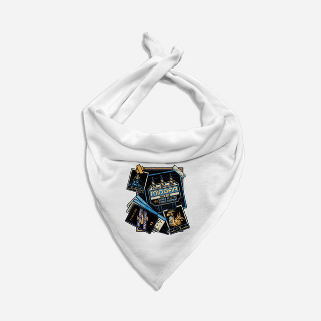 Welcome To Midgar-Dog-Bandana-Pet Collar-glitchygorilla