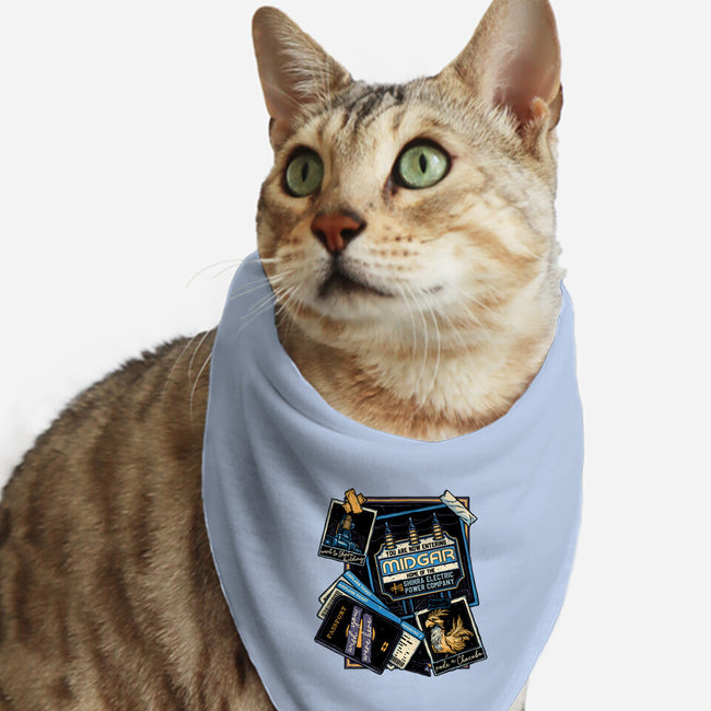 Welcome To Midgar-Cat-Bandana-Pet Collar-glitchygorilla