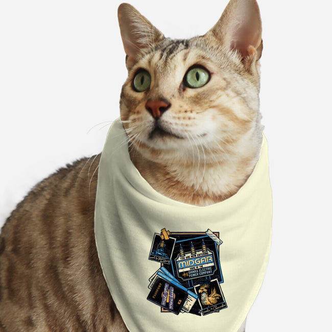 Welcome To Midgar-Cat-Bandana-Pet Collar-glitchygorilla