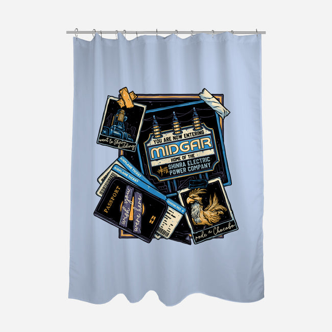 Welcome To Midgar-None-Polyester-Shower Curtain-glitchygorilla