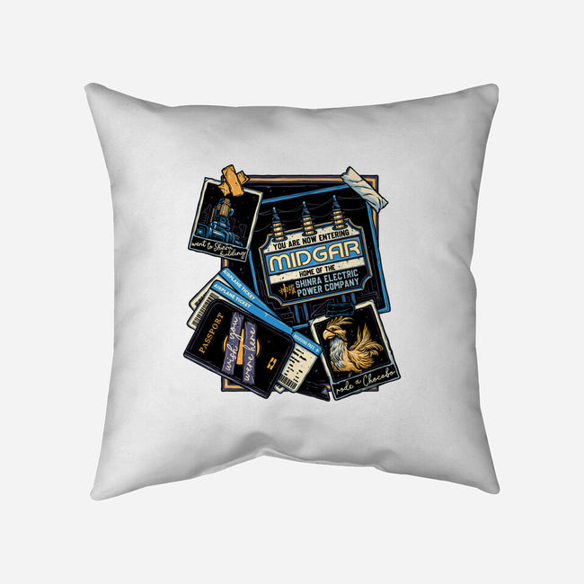 Welcome To Midgar-None-Removable Cover-Throw Pillow-glitchygorilla
