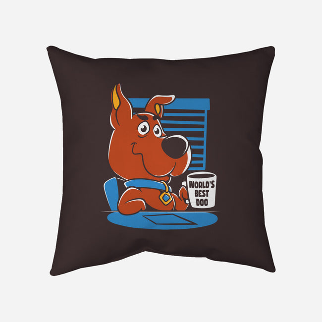 World's Best Doo-None-Non-Removable Cover w Insert-Throw Pillow-estudiofitas