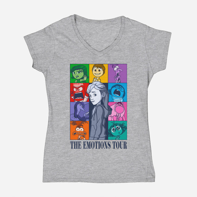 The Emotions Tour-Womens-V-Neck-Tee-jasesa