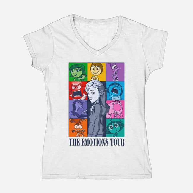 The Emotions Tour-Womens-V-Neck-Tee-jasesa