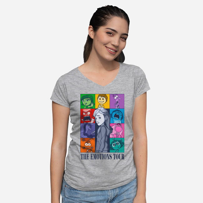 The Emotions Tour-Womens-V-Neck-Tee-jasesa