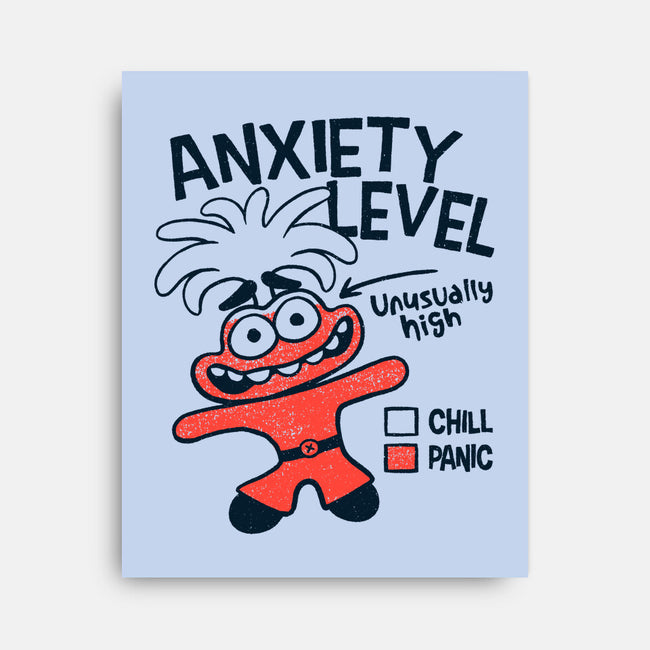 Anxiety Level High-None-Stretched-Canvas-teesgeex