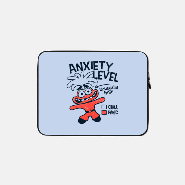 Anxiety Level High-None-Zippered-Laptop Sleeve-teesgeex