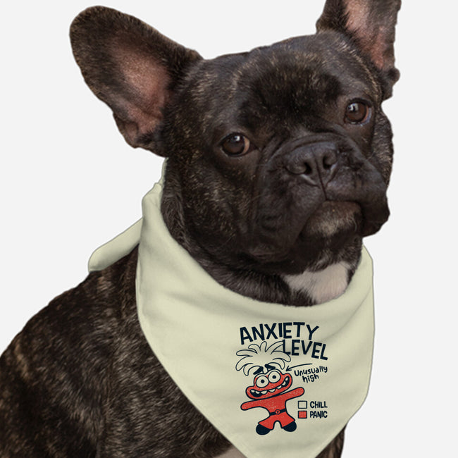 Anxiety Level High-Dog-Bandana-Pet Collar-teesgeex