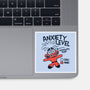 Anxiety Level High-None-Glossy-Sticker-teesgeex