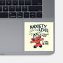 Anxiety Level High-None-Glossy-Sticker-teesgeex