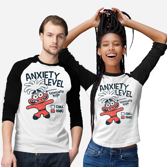 Anxiety Level High-Unisex-Baseball-Tee-teesgeex