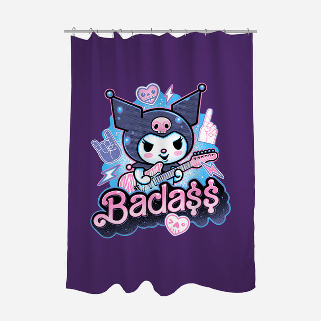 The Baddest Ever-None-Polyester-Shower Curtain-glitchygorilla